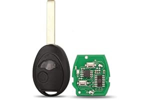 ProPlip Llave completa con electrónica programada Compatible con Mini Cooper R50 R53 433MHz Mando a distancia en blanco …