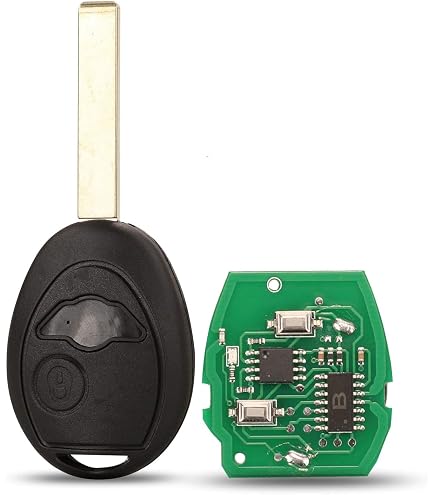 Kit di riparazione per chiave auto con 2 pulsanti + chiave bianca