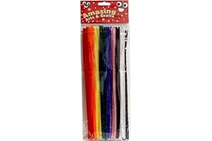 AMAZING ARTS AND CRAFTS Jumbo Pipe Cleaners 300mm x 6mm Assorted Colours 50pcs