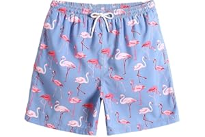 MaaMgic Short de Bains D'Ete Garcons Filles Carton Dinasaure avec Slip Filet Maillot de Bain Enfant a la Plage