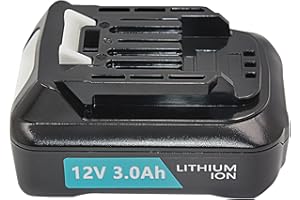 NUOGELIYA Batteria agli ioni di litio da 12 V 3,0 Ah per Makita BL1021B BL1015 BL1020B BL1041B BL1016 197396-9 632F59-1