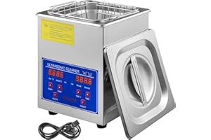 BuoQua Pulitore ad Ultrasuoni 2L Macchina di Pulizia ad Ultrasuoni in Acciaio Inossidabile Timer Riscaldamento Digitale Pulizia di Gioielli per Uso Domestico Personale Commerciale