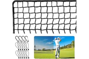 NEWFUN Filet de golf 3 x 3 m, filet de protection réglable, portable, pour le golf, le baseball, le hockey, pour l'intérieur et l'extérieur dans le jardin