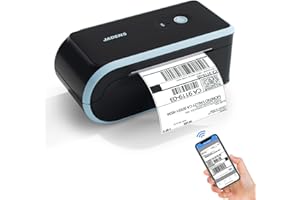 JADENS Bluetooth Shipping Label Printer, 4x6 Wireless Thermal Label Printer for Shipping Packages, Compatible with Android, iPhone, Mac, Chromebook & Windows, Used for Amazon, Shopify, USPS