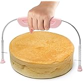 Cake Cutter Stainless Steel Cake Cutter Leveler Saw Blade Adjustable Height Cake Divider Ideal for Uniform Layers