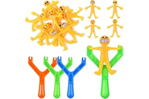 Ainiv Zabawka z procą, zabawna proca, zabawka dla dzieci i dorosłych, antystresowa zabawka (3 procy + 12 procy)