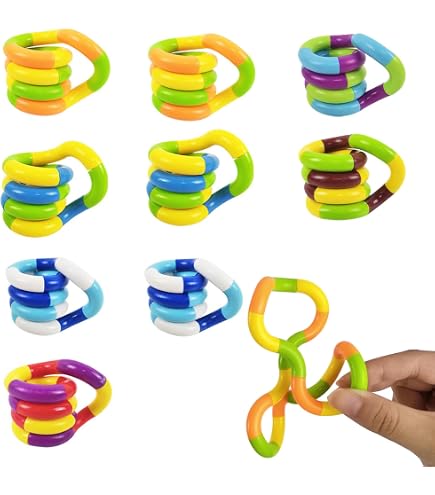 Objet Tdah Tangle 85708 Fidget Toy Junior Classic Series Jouet Anti-Stress Pour Les Doigts Favorise La Motricité Fine, Rotatif Et Combinable à Volonté, Jouet De Objet Anti Stress