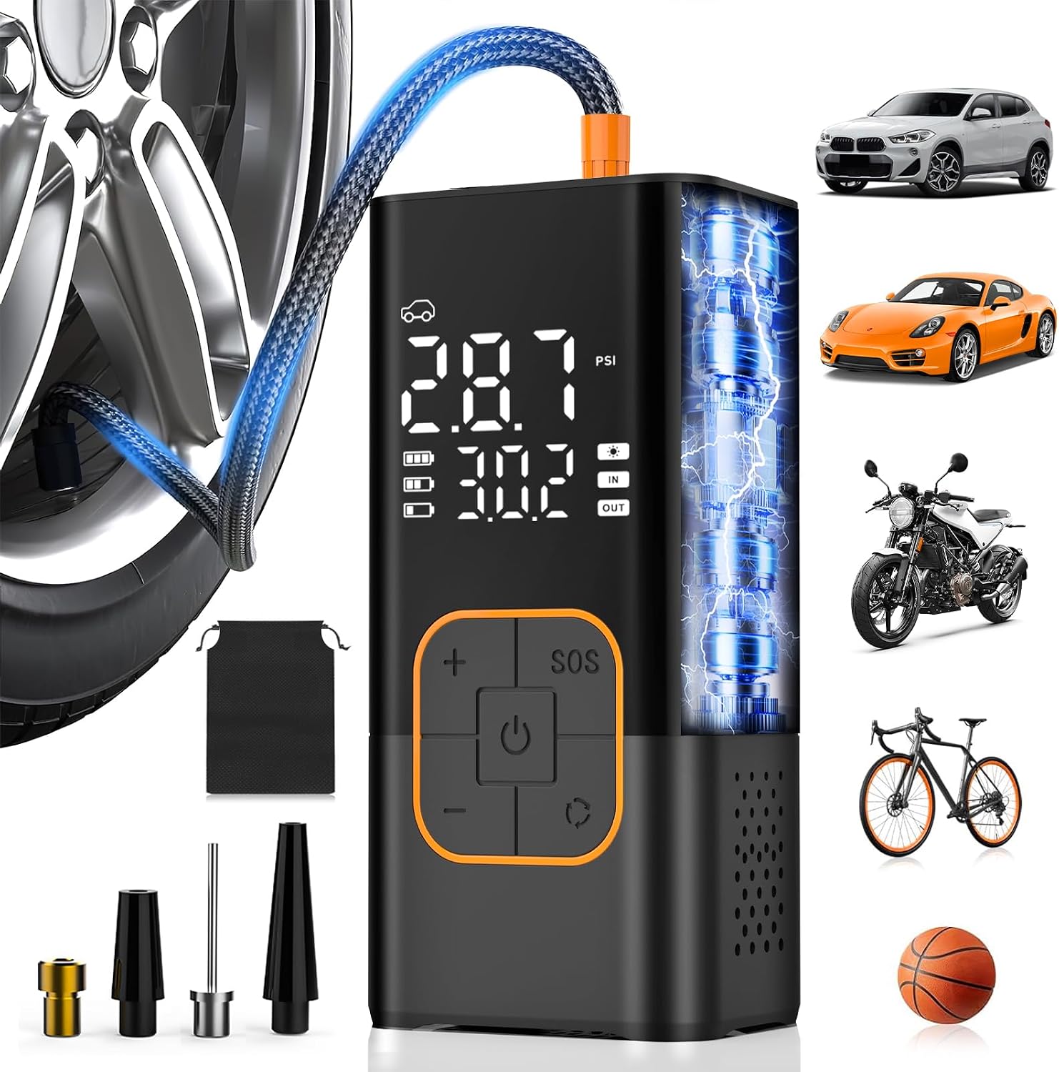 Avis d'Expert & Test Approfondi : SYDERUER Cordless Electric Tyre Inflator Air (Sélection)