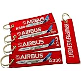 Airbus A380 A350 A340 A330 Remove Before Flight Anahtarlık 4 l&uuml; Set