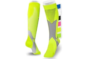 sportanics® skarpety kompresyjne dla mężczyzn i kobiet, pończochy podtrzymujące - pończochy przeciwzakrzepowe, stabilizacja poprzez skarpety kompresyjne dla sportu, narciarstwa, lotów, podróży