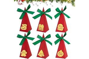 FainFun Scatola per Cupcake Natalizia, 24 Scatole per Dolci Natalizi, Scatole per Biscotti Natalizi, Natale, per Biscotti, Decorare gli Alberi di Natale (24, S24, Mini)