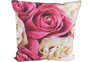 CB Home & Style Outdoor Garten Kissen Wasserabweisend Wasserfest 45 x 45 cm mit Füllung (Rose)
