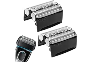 WANIYU 2 Stück 52B Scherkopf Serie 5, Elektrischer S5 Rasierkopf Kompatibel Mit Braun Series 5, S5 Scherkopf Ersatzscherteil Folienkopf Zubehör für Series 5 5020s 5030s 5050cc 5070cc 5090cc