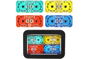 FIGURESLAB 4Pcs MTG Life Counter Twin Digits with Metal Box, Health Tracker Life Counter for MTG Magic Card Games Accessories, Compatible with Magic The gatering Tabletop RPG D&D CCG TCG Board Games