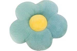 Embhlitfe Cojín De Felpa De Flores Almohada De Flores con Forma De Flor De Margarita Almohada De Felpa De Flores Lindas Almohada De Asiento De Tatami para Coche Casa Dormitorio Sofá Silla (Verde)
