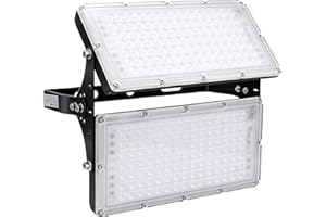 Viugreum Projecteur LED 200W,Projecteur Intérieur Extérieur 20000LM,Spot LED Extérieur IP66,Eclairage de Sécurité BlancChaud 2800-3200k,Projecteur LED Flootlight Idéal pour Jardin,Garage,Route