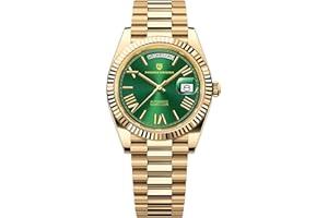 LACZ DENTON Pagani Design DD36 zegarek męski luksusowy zegarek automatyczny męski AR szkiełko szafirowe mechaniczny zegarek na rękę męski 10 bar ST16 mechanizm zegarowy, zielony, Klasyczny