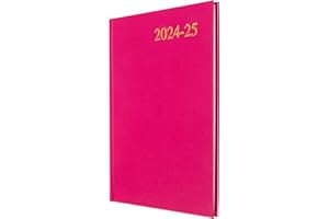 Collins Essential A5 Academic Year 2024-25 Week to View Diary - Deep Pink - Mid Year Academic Planner for Students and Teachers - ESSA53M.62-2425 - July 2024 to July 2025