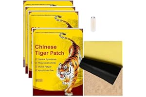 DYIOUXIN Parches para el Dolor,32 Piezas Parches de Tigre Chino,Parches para Aliviar la Artritis,Parche para Aliviar el Dolor,con Apósitos para Ampollas,para Rodilla,Cuello,Hombros,Dolores Musculares