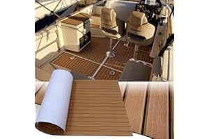 Hzkaicun Eva Finto Teak Sintetico Marino Barca Tappeto 240x112/90/55/41cm Adesivo Tappetino per Barche Antiscivolo Pavimentazione Moquette da Esterno per Kayak Yacht Pavimenti RV Piscina Gommone Vela