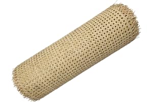 Feyart, Tessuto in rattan naturale non sbiancato, rete di canne, 50 cm x 50 cm/100 cm/200 cm, per rinnovare mobili, progetti fai da te, decorazioni per la casa, personalizzabile (50x 200 cm)