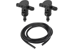 Motoforti Windshield Washer Nozzle Kit for Kia Picanto 2011-2017 Windshield Spray Nozzles Wiper Spray Washer Jet No.98630YY000 1 Pcs 1.5 Meter Fluid Hose