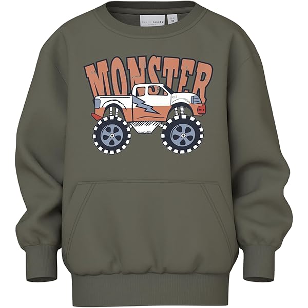 NAME IT Jungen Sweatshirt Mit Kapuze - Langarm Sweater Für Kleinkinder