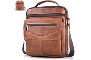 BAGZY Men's Crossbody Bag Genuine Leather Small Shoulder Bag for Men Business Backpacks Handbags Travel Bags