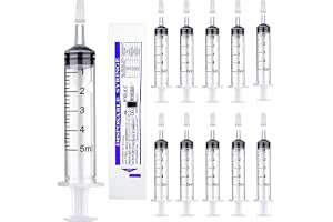 Sprutor 5 ml spruta doseringsspruta med lock 5 ml plastspruta 15 stycken
