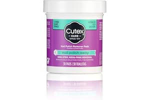 Cutex Nagellackentferner-Pads, vorgetränkt mit Jojoba- und Süßmandelöl, 1,0 Stück