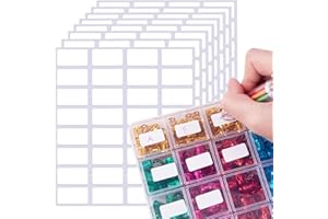 LUXIREMI 640 petites étiquettes autocollantes : adresse, prix, amovible, épices, plus de 600 étiquettes vierges et nominatives pour l'école, le bureau, la poste, le centre commercial