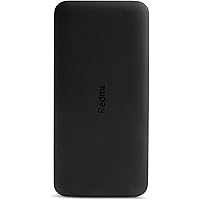 Redmi 10000 mAh Fast Charging Slim Power Bank (Black, 10W Fast Charging, Dual Ports)