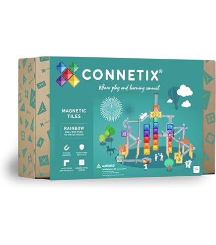 Connetix Magnetic Tiles 62 Piece Set | The Best STEM Approved