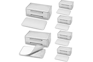 TRAUMARKEU 6 Pezzi Calamite per Mobili Chiusura Chiusura magnetica per Ante.Acciaio Inox Forte Calamita Adesive Serratura Magnetica Potenti Adesivo per Porta per Ante Cucina Mobili Magnete Porta Chiusura Mobili
