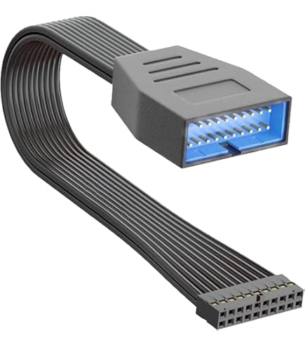 D57 Cavo Prolunga USB 3.0 Interno 19 Poli 50 Cm - Maschio A Femmina Per Case PC