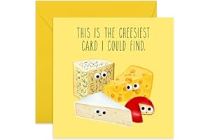 Tarjeta de cumpleaños divertida - Cheesiest Card I Could Find - Aniversario, San Valentín - Tarjeta de cumpleaños para hombre y mujer - Para mamá, papá, hermana, hermano, amigo - Por Central 23