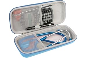 Khanka Duro Viaje Estuche Bolso Funda para estetoscopio 3M Littmann Classic Fonendoscopio (Azul)