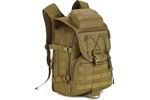 HUNTVP Mochila de Marcha Impermeable Estilo Militar Táctical Mochila de Asalto Gran Bolsa de 40L Para Las Actividades Aire Libre Senderismo Caza Viajar