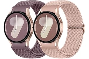 Netolo Pleciony pasek do zegarka Samsung Galaxy Watch 6 40 mm/ 44 mm / Galaxy Watch 7 / Galaxy Watch 4 5, nylonowy sportowy pasek do zegarka Watch 4/6 Classic / Watch 5 Pro 45 mm / FE 40 mm