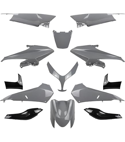 Cache Central De Guidon Noir Pour Yamaha T-Max 500 (2008 à 2011) – Plastique Brillant