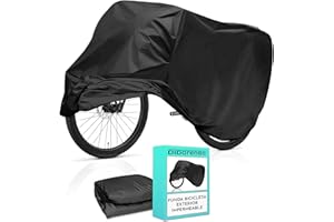 DIDARENBA Funda bicicleta exterior impermeable Material PEVA 240 x 140 cms Protege Sol Lluvia Polvo negra