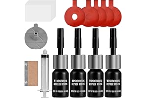 NathrBTV Reparador Cristal con Líquido Reparador de Cristales Kit Reparación Luna Coche Reparar Vidrio Reparar Grietas Astillas Grietas y Rayones