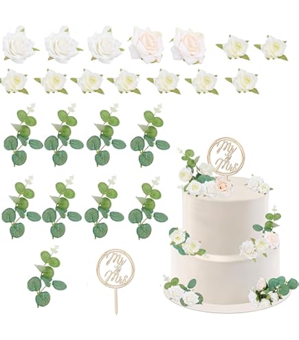 Decorazione per torta nuziale floreale rosa cipria, decorazione rustica boho - Italia