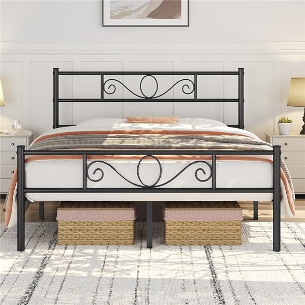 Letto Una Piazza E Mezza In Ferro Battuto Cuore - Bianco Sfumato Oro, Stile Shabby Chic