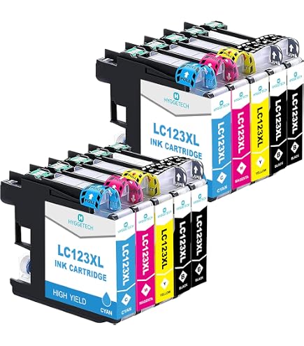 10 Cartucce Compatibili Per Stampante Brother DCP-145C DCP-195C DCP-385C DCP-395C (LC-980 LC-1100)