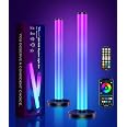 Lot De 2 Lampes LED RGB Gaming Todeco - Barres Lumineuses Sync Musique, Contrôle App, Ambiance Bureau Et Chambre