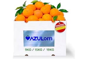 AZULOM MANDARINAS FRESCAS DE VALENCIA DIRECTAS DEL ARBOL RECIEN RECOLECTADAS - DEL ARBOL A TU MESA SIN TRATAMIENTOS POST COSECHA - CAJAS DE 9, 15 Y 19 KG - FRUTA NATURAL VALENCIANA (9KG)