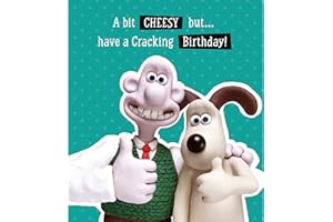 DANILO PROMOTIONS LTD Wallace & Gromit Kartka urodzinowa, kartka urodzinowa dla wszystkich, kartka urodzinowa Wallace & Gromit, oficjalna karta Wallace & Gromit