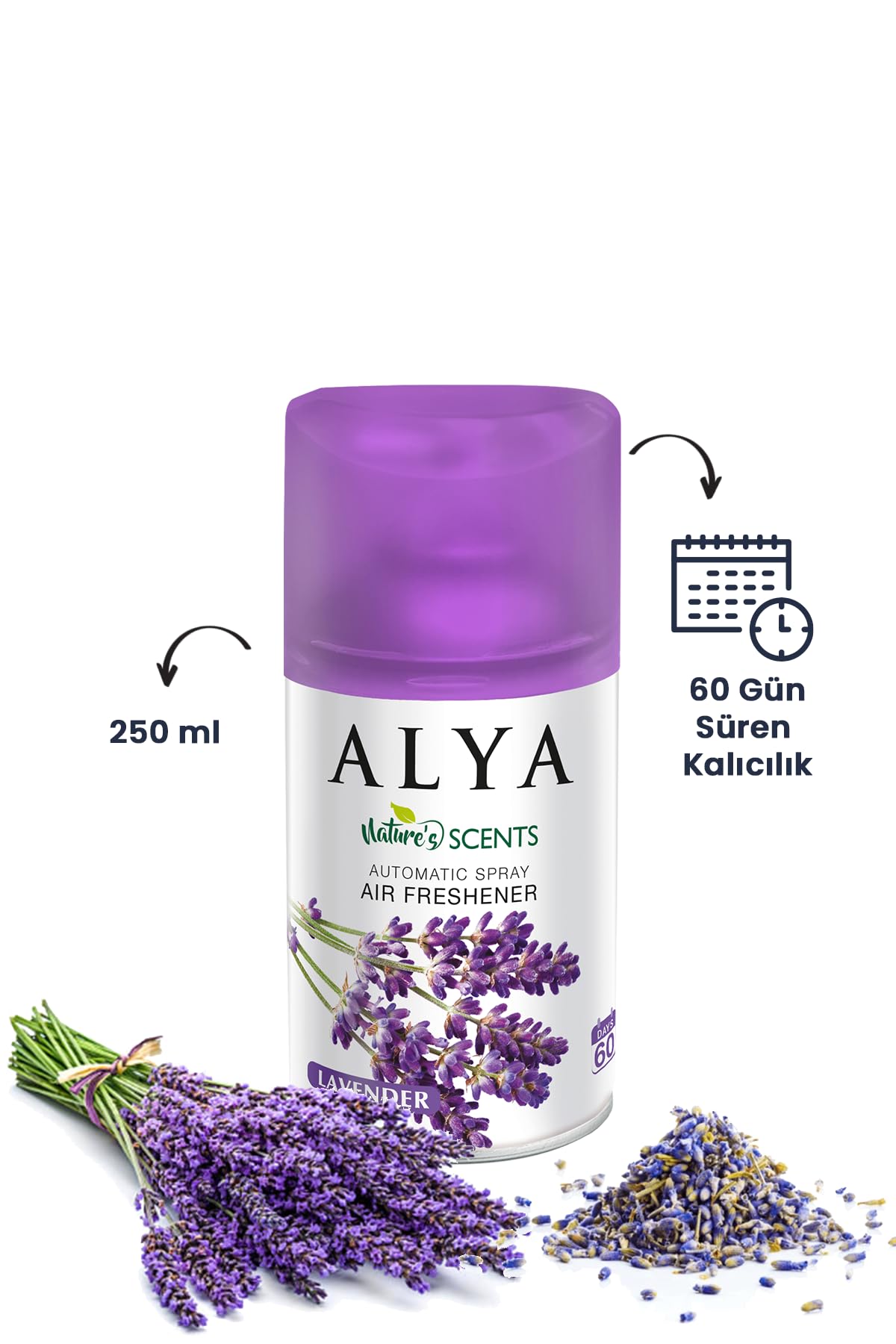 ALYA Nature's Scents Lavander - Lavanta Oda Kokusu Yedek Makine Spreyi 250 ml
