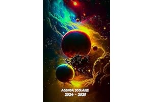 Agenda Scolaire 2024 2025 Espace: Organisateur journalier 1 Jour Par Page,Planificateur Scolaire Pour Étudiants Collège, Lycée,Université